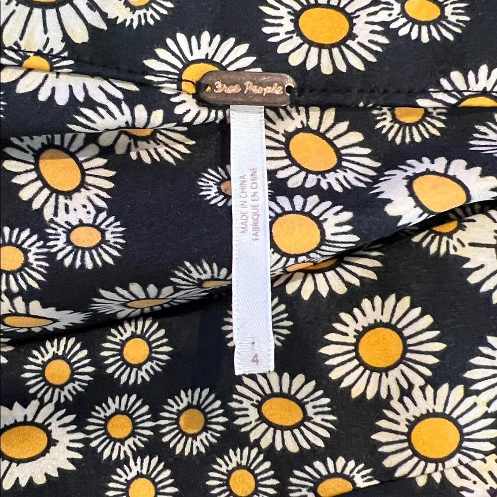 Free People Daisy Print Flowy Skirt